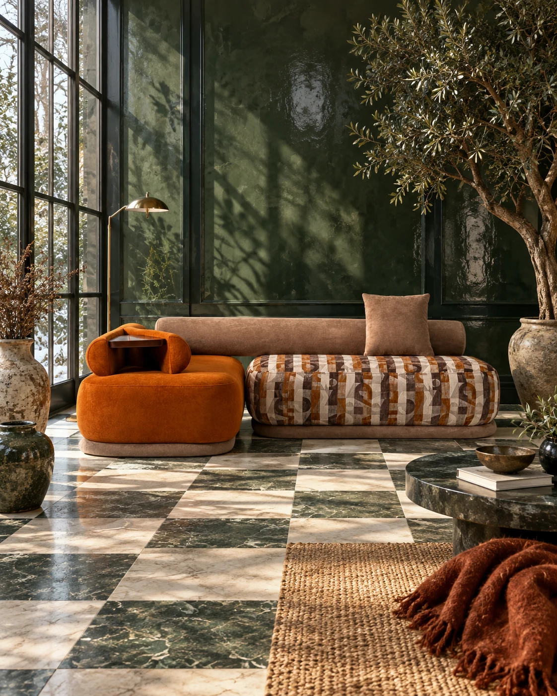 Color L köşe koltuk ile modern yaşam alanı